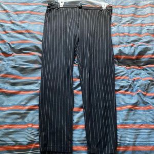Chocolate USA Medium Black Striped Leggings